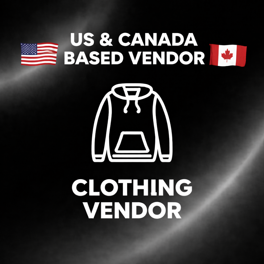 US & Canada based clothing vendor